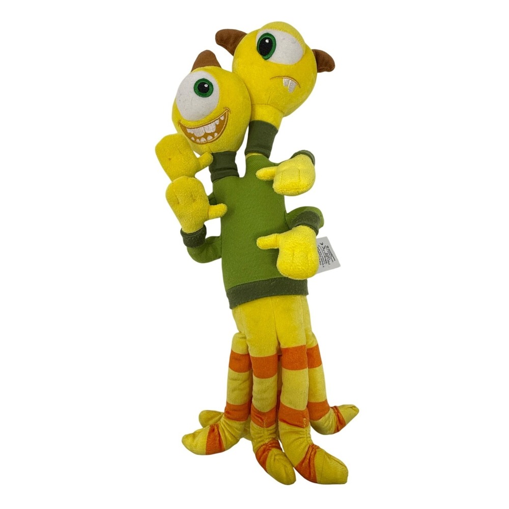 Disney Store Monsters University Terri & Terry 15" Plush Two Head Stuffed